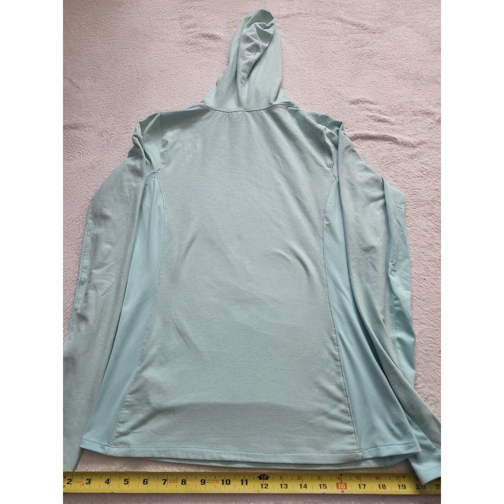 New Balance Women's Hooded Long Sleeve Athletic Top Soft Blue Size Medium